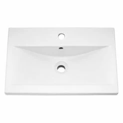 Arezzo Floor Standing Vanity Unit - Rustic Oak - 600mm With Brushed Brass Handles -Arezzo shop AZRO6FSVBB d1 460