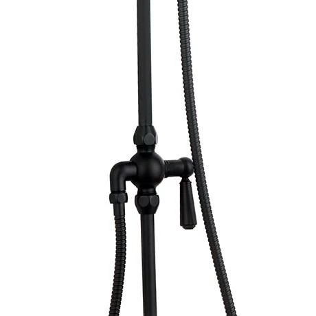 Arezzo Matt Black Rigid Riser Kit with Shower Head, Handshower & Diverter Arezzo Matt Black Rigid Riser Kit With Shower Head, Handshower & Diverter -Arezzo shop AZRR03MB d3 460
