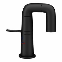 Arezzo Basin Mixer Tap With 360 Degree Rotating Spout Matt Black