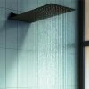Arezzo Black Square Flat Fixed Shower Head (220 X 500mm) -Arezzo shop AZSH02 prod