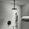 Arezzo Matt Black Shower System (Valve Inc. 195mm Ceiling Mounted Head + Slide Rail Kit With Handset) 1 Arezzo Matt Black Shower System (Valve Inc. 195mm Ceiling Mounted Head + Slide Rail Kit With Handset) -Arezzo shop AZSP2CMB p