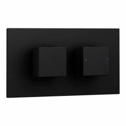 Arezzo Square Matt Black 2 Outlet Shower System (Fixed Shower Head + Slimline Waterfall Bath Spout) 4 Arezzo Square Matt Black 2 Outlet Shower System (Fixed Shower Head + Slimline Waterfall Bath Spout) -Arezzo shop AZSQ2SSA n d2 460