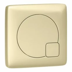 Arezzo Modern Brushed Brass Square Flush Plate - 70 X 70mm