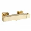 Arezzo Brushed Brass Square Thermostatic Bar Shower Valve 2 Arezzo Brushed Brass Square Thermostatic Bar Shower Valve -Arezzo shop AZSQBVBB p