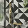 Arezzo Brushed Brass Square Thermostatic Bar Valve + Slide Rail Kit 2 Arezzo Brushed Brass Square Thermostatic Bar Valve + Slide Rail Kit -Arezzo shop AZSQBVKBB lrg 670