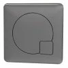 Arezzo Modern Gun Metal Grey Square Flush Plate - 70 X 70mm 2 Arezzo Modern Gun Metal Grey Square Flush Plate - 70 X 70mm -Arezzo shop AZSQGG M