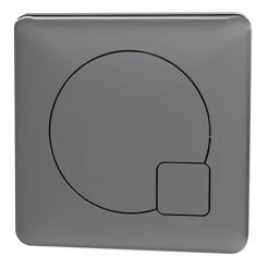 Arezzo Modern Gun Metal Grey Square Flush Plate - 70 X 70mm