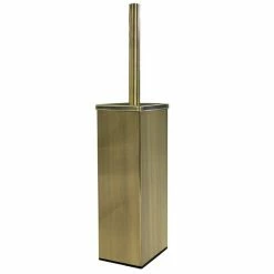 Arezzo Square Toilet Brush Antique Brass