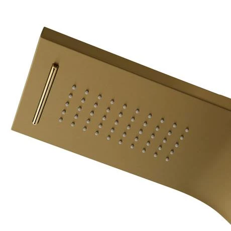 Arezzo Shower Tower Panel - Brushed Brass (Thermostatic) Arezzo Shower Tower Panel - Brushed Brass (Thermostatic) -Arezzo shop AZSTP5 BB d1 460