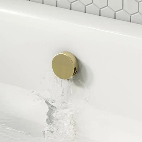 Arezzo Brushed Brass Round Concealed Thermostatic Shower Valve w. Handset + Freeflow Bath Filler Arezzo Brushed Brass Round Concealed Thermostatic Shower Valve W. Handset + Freeflow Bath Filler -Arezzo shop AZSVHBBF n d2 460