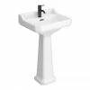Arezzo Traditional 1 Tap Hole Basin + Pedestal (Various Size Options) 1 Arezzo Traditional 1 Tap Hole Basin + Pedestal (Various Size Options) -Arezzo shop AZTBP n prod
