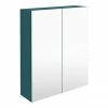 Arezzo 600 Matt Green 2-Door Mirror Cabinet 1 Arezzo 600 Matt Green 2-Door Mirror Cabinet -Arezzo shop AZTG62MC p