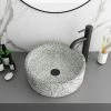 Arezzo Speckled Stone Effect Round Counter Top Basin - 410mm Diameter 2 Arezzo Speckled Stone Effect Round Counter Top Basin - 410mm Diameter -Arezzo shop AZW465 prod2