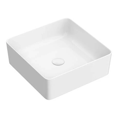 Arezzo 380 x 380mm Gloss White Square Counter Top Basin Arezzo 380 X 380mm Gloss White Square Counter Top Basin -Arezzo shop AZW6276 D1 460
