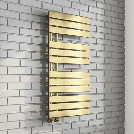 Arezzo Brushed Brass Designer Heated Towel Rail 1080 x 550mm Arezzo Brushed Brass Designer Heated Towel Rail 1080 X 550mm -Arezzo shop BBDR55X1080 d3 460