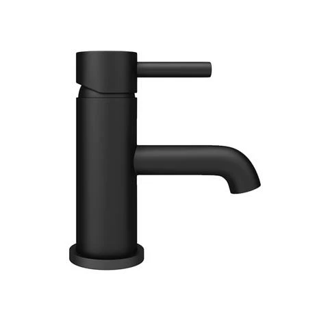Arezzo Round Matt Black Basin Mono Mixer Tap Arezzo Round Matt Black Basin Mono Mixer Tap -Arezzo shop CRU20BLK detail1 460