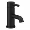 Arezzo Round Matt Black Basin Mono Mixer Tap 2 Arezzo Round Matt Black Basin Mono Mixer Tap -Arezzo shop CRU20BLK p