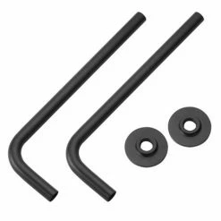 Arezzo Curved Angled Matt Black 15mm Pipe Kit For Radiator Valves -Arezzo shop CRVBLK d1 460