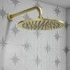 Arezzo Round 300mm Brushed Brass Fixed Shower Head + Wall Mounted Arm -Arezzo shop CRZ3WA BB prod