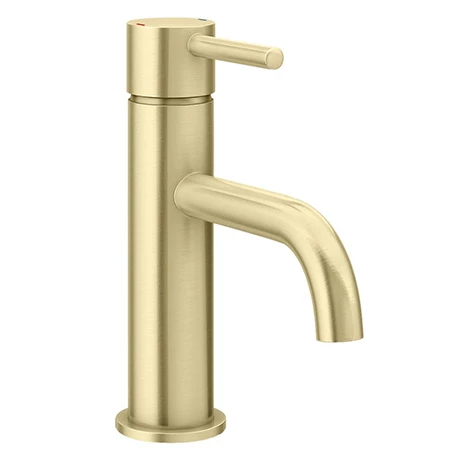 Arezzo Round Brushed Brass Basin Mono Mixer Tap Arezzo Round Brushed Brass Basin Mono Mixer Tap -Arezzo shop CT022 BB nw p