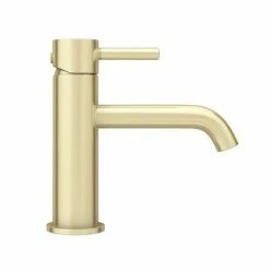 Arezzo Round Brushed Brass Basin Mono Mixer Tap 5 Arezzo Round Brushed Brass Basin Mono Mixer Tap -Arezzo shop CT022 BB n d3 460