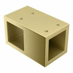 T-Piece For Arezzo Fluted Glass Wetroom Screens - Brushed Brass