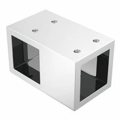 T-Piece For Arezzo Fluted Glass Wetroom Screens - Chrome