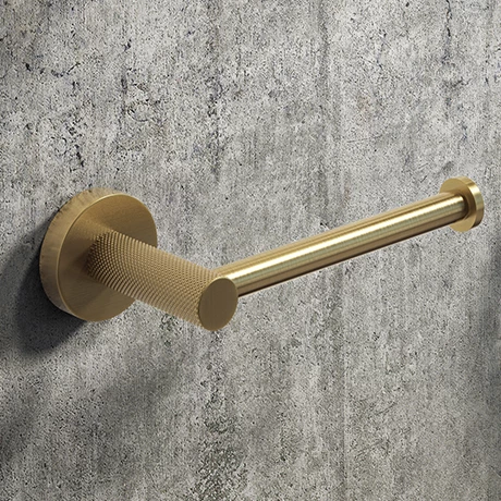Arezzo Industrial Style Brushed Brass Toilet Roll Holder Arezzo Industrial Style Brushed Brass Toilet Roll Holder -Arezzo shop ISBBRH n p