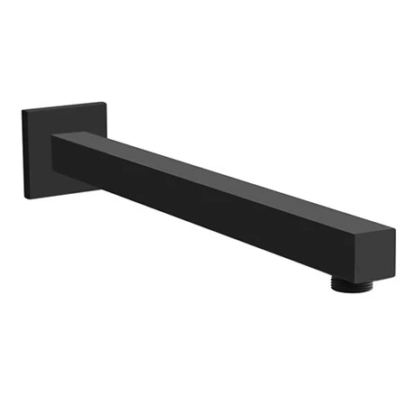Arezzo Matt Black Square Wall Mounted Shower Arm Arezzo Matt Black Square Wall Mounted Shower Arm -Arezzo shop M345ARMBLACK p