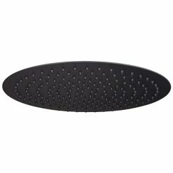 Arezzo Round 300mm Matt Black Fixed Shower Head