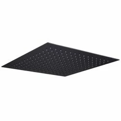 Arezzo Square 300 X 300mm Matt Black Fixed Shower Head
