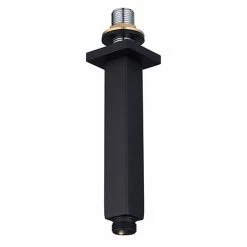 Arezzo 150mm Matt Black Square Ceiling Shower Arm
