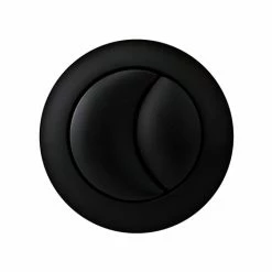 Arezzo Matt Black Push Button For Close Coupled Cisterns