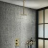 Arezzo Brushed Brass Round Shower Package With Concealed Valve + Ceiling Mounted Head 2 Arezzo Brushed Brass Round Shower Package With Concealed Valve + Ceiling Mounted Head -Arezzo shop RD2BBPKCM new p