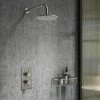 Arezzo Gunmetal Grey Round Shower Package With Concealed Valve + Head 2 Arezzo Gunmetal Grey Round Shower Package With Concealed Valve + Head -Arezzo shop RD2GMPK p