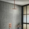 Arezzo Rose Gold Round Shower Package With Concealed Valve + Ceiling Mounted Head -Arezzo shop RD2RGPKCM nw prod