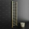 Arezzo 1600 X 500mm Brushed Brass Straight Heated Towel Rail