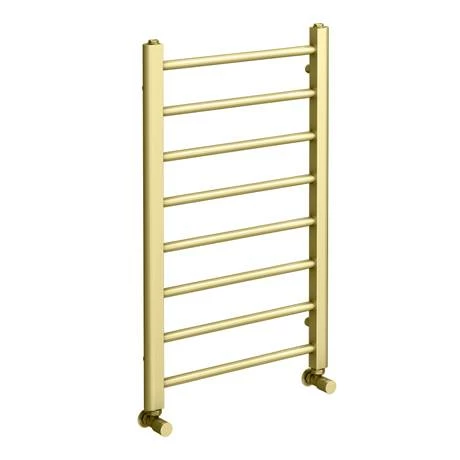 Arezzo 800 x 500mm Brushed Brass Straight Heated Towel Rail Arezzo 800 X 500mm Brushed Brass Straight Heated Towel Rail -Arezzo shop RDBBT85 d1 460