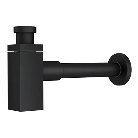 Arezzo Square Matt Black Modern Basin Bottle Trap Arezzo Square Matt Black Modern Basin Bottle Trap -Arezzo shop SQBOTBLK p