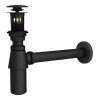 Arezzo Traditional Matt Black Click Clack Basin Waste + Bottle Trap Pack 1 Arezzo Traditional Matt Black Click Clack Basin Waste + Bottle Trap Pack -Arezzo shop TMBWBT p