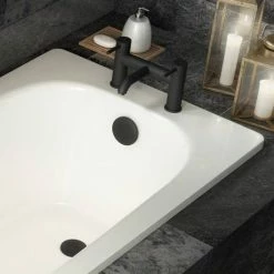Arezzo Matt Black Easy Clean Click Clack Bath Waste With Overflow 5 Arezzo Matt Black Easy Clean Click Clack Bath Waste With Overflow -Arezzo shop WA900EK n d3 460