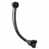 Arezzo Matt Black Bath Pop-up Waste & Overflow -Arezzo shop WE212 B p