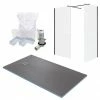 Arezzo 1600 X 900 Wet Room Enclosure Pack - Matt Black 1 Arezzo 1600 X 900 Wet Room Enclosure Pack - Matt Black -Arezzo shop WRP169BE np