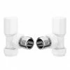 Arezzo Modern White Angled Radiator Valves 1 Arezzo Modern White Angled Radiator Valves -Arezzo shop YK251JANG P1